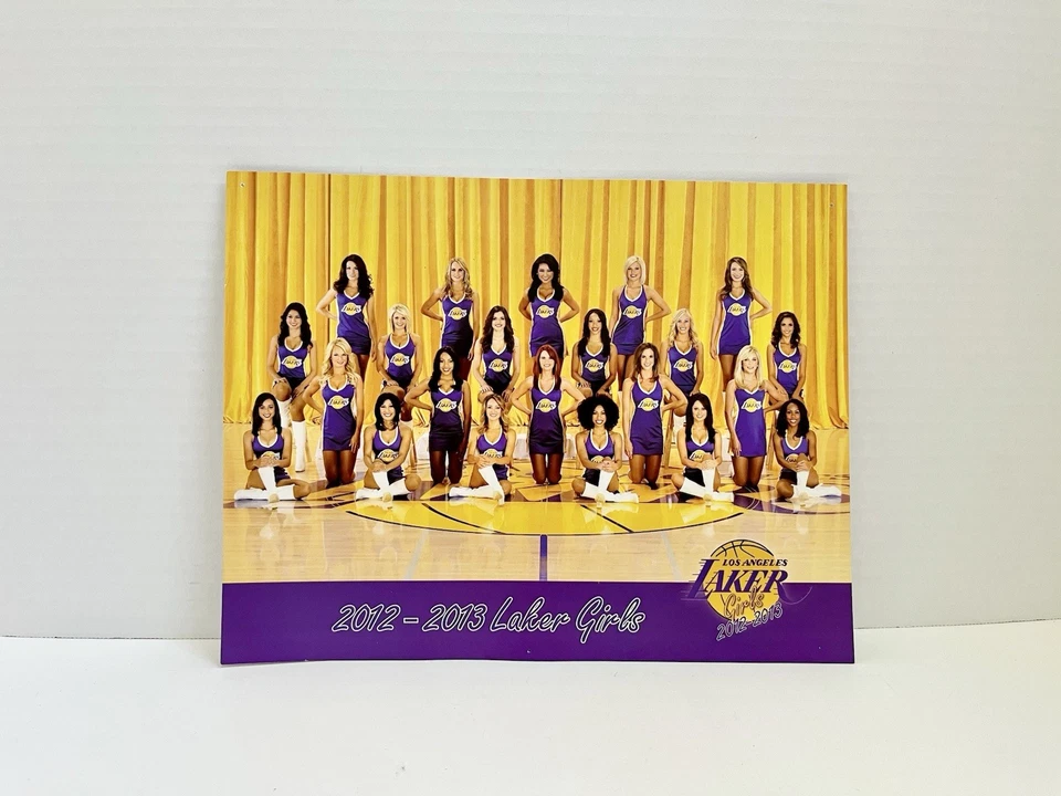 Los Angeles Lakers 2012-2013 Laker Girls 2-Sided Color Team Photo Poster 8.5x11” - Image 1 of 4