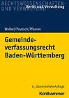Gemeindeverfassungsrecht Baden-Württemberg Gerhard Waibel