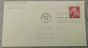 First Day Of Issue Andrew W Melon DEC 1955 WA DC Vintage Stamp Envelope Cover - Picture 1 of 4
