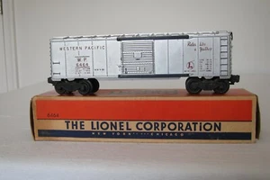 RARE EXAMPLE OF LIONEL'S 6464-1 WESTERN PACIFIC BOXCAR WITH RED LETTERING W/ OB - Picture 1 of 22