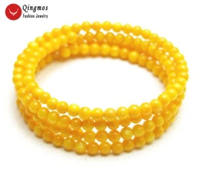 Brazalete envolvente de alambre de acero con perlas blancas naturales redondas de 4-5 mm para mujer joyería b441 Foto 1 de 4