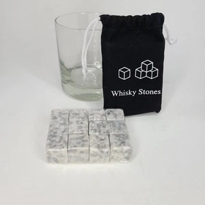 Whiskey Stone & Glass Set, Whiskey Glass, 12 Reusable Soap Stones - Picture 1 of 2