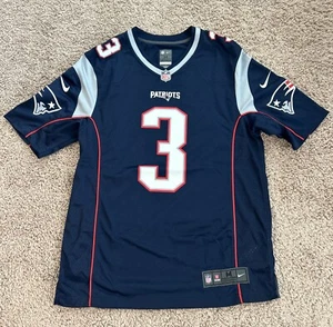 Rare NIKE Game Day Jersey Mens M New England Patriots NAVY Stephen Gostkowski #3 - Picture 1 of 12