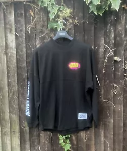 DISNEY PARKS Star Wars Spirit Jersey Adult Black Vintage Action Figures Size M - Foto 1 di 6
