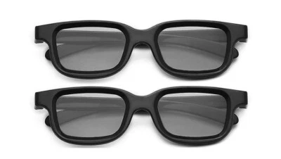 Universal High Quality Black 3D Glass Polarised Passive Home TV Cinema 2pcs/5pcs - Image 1 of 4