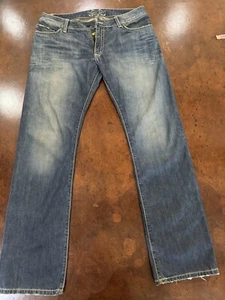 $580 Robins Jean D5484 Straight Born To Be Wild Loose Straight Made In USA 38x36 - Picture 1 of 11