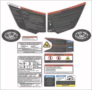 SEADOO RXT X 260 2015 Graphics / Decal Warning / Sticker Kit - Foto 1 di 2