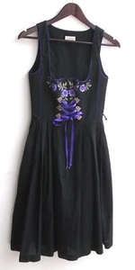 Damen Trachten Dirndl ärmellos schwarz m. Stickerei Gr. 34 v. Landhaus - Picture 1 of 2