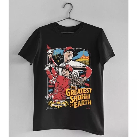 Los Angeles Angels T Shirt The Greatest Shohei On Earth MLB Shohei Ohtani MVP Cover