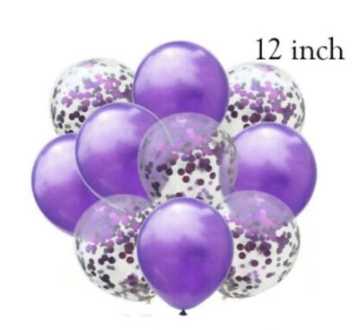 Globos de látex confeti de perlas metálicas de 12" para boda fiesta de cumpleaños Foto 1 de 2