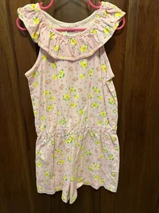 Carter’s Pink Floral Knit Romper 10 - Picture 1 of 6