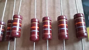 Resistencias PIHER Qty2 fuertes emparejadas 18K ohmios 1W 5% Alta estabilidad Bajo ruido - Imagen 1 de 2