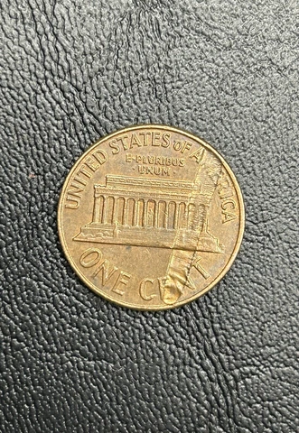 1961 d Lincoln Memorial Penny Multiple Errors  MAJOR Lamination Peel/Die Chips Cover