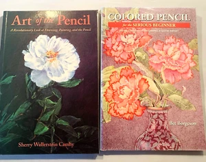 2 X Books Art of Pencil Sherry Wallerstein Camhy: Coloured Pencil Bet Borgeson - Picture 1 of 10