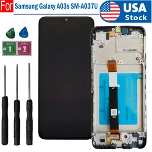 New For Samsung Galaxy A03S SM-A037U LCD Display Touch Screen Digitizer Frame - Picture 1 of 6