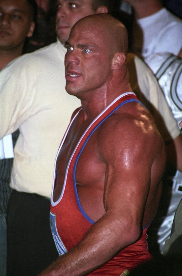 KURT ANGLE VINTAGE 8x10 COLOR PHOTO ROH ECW WWF NXT AEW NXT WWE - Image 1 of 1