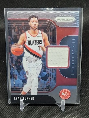 Evan Turner 2019-20 Prizm Sensational Patch Hawks #SS-EVT (JP) - Image 1 of 2