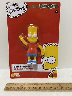 The Simpsons Bart Simpson Bendable Figure Bend-Ems Sunny Days 4", New - Image 1 of 4
