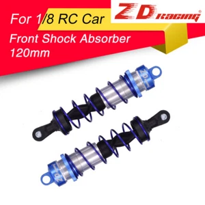 2pcs ZD Racing 120mm Front Shock Absorber Blue Damper Suspension for 1/8 HSP Car - Picture 1 of 7