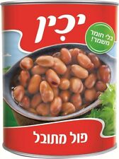 Spicy Fava Beans in Brine Kosher Canned Vegan Israeli Product 550g