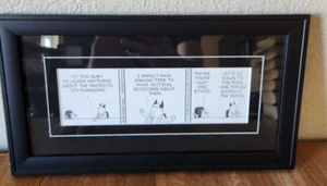 Vintage 2006 Dilbert limitierte Auflage gerahmter Comic von Scott Adams 15"x13" - Bild 1 von 2