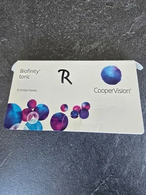 6 Kontaktlinsen Cooper Vision Biofinity toric, -3,75, BC 8,7, DIA 14,5 - Bild 1 von 2