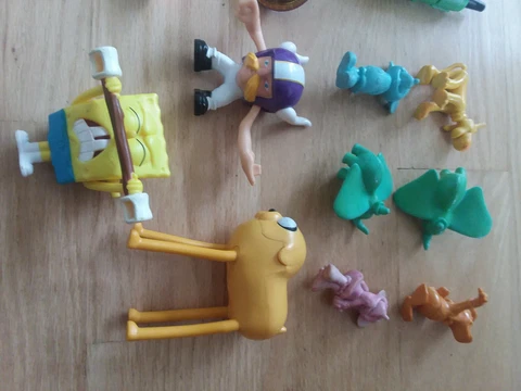 Lot of 17 toys - Star Wars, Disney, Sponge Bob, Sesame Street, The Regular Show Cover