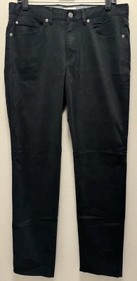 NUEVO Pantalón Peter Millar Crown Para Hombre Talla 34x34 Negro Ultimate Satén Cinco Bolsillos Foto 1 de 4