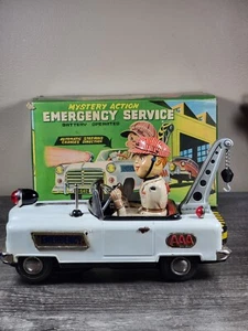 Nomura (TN) Tin Lithographed Battery Operated Mystery Action Emergency Service - Picture 1 of 22