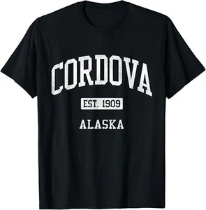 Cordova Alaska AK JS04 Vintage Athletic Sports T-Shirt Hoodie - Picture 1 of 12