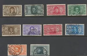 Italy Stamps 1932 Dante Alighieri Society SG314/323 Used CV £68.1 - Picture 1 of 16
