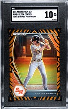 2021 Panini Prizm Draft Picks Colton Cowser Tiger Stripes Prizm /99 #PDP5 SGC 10