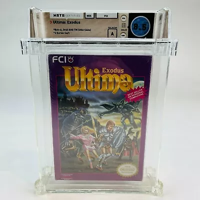 Ultima Exodus - NES Nintendo 1989 FCI Rev-A Oval Sealed Rare Graded WATA 8.5 A - Image 1 of 4