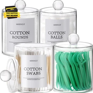 Bathroom Organizers and Storage,4 Pack Bathroom Accessories,Bathroom Decor,Home - Picture 1 of 7
