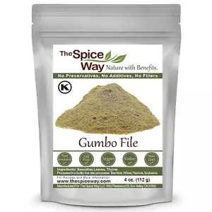 Gumbo File (4 Oz) Made with Premium Ground Sassafras Tree Leaves - Picture 1 of 6