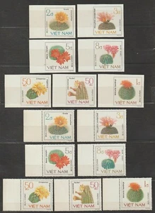 1985 Vietnam Stamps Cactus Scott # 1487-1493 Imperf. & Imperforated MNH - Picture 1 of 1