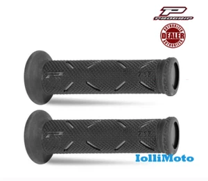 MANOPOLE PROGRIP STRADA 717-187 GP RACING SBK NERO/GRIGIO CON FORO 22/24 MOTO - Foto 1 di 1