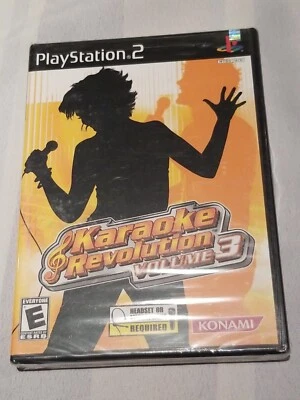 sealed Karaoke Revolution Volume 3 PlayStation 2 Game PS2 Sing Concert Konami - Image 1 of 4