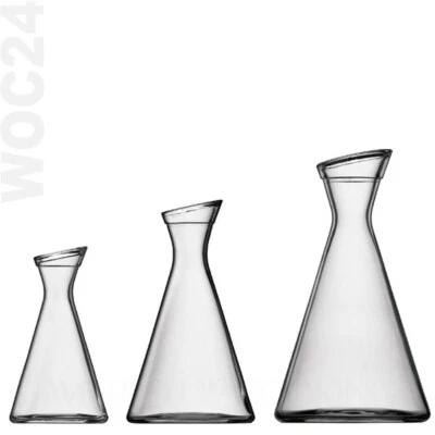 GASTRO Glaskaraffe geeicht Wein Wasser Saft Karaffen Glas Karaffe 0,25 0,5 1,0 - Bild 1 von 2