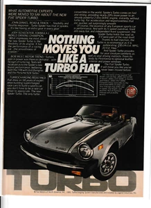 Anuncio original de revista Fiat 1982 "Nada te mueve como un Fiat turbo" - Imagen 1 de 1