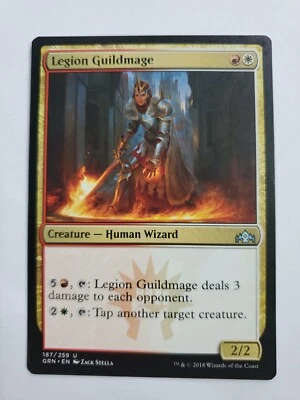 MTG Magic The Gathering Card Legion Guildmage Creature Human Wizard Red White  - Image 1 of 2