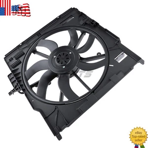 Engine Radiator Cooling Fan Assembly for BMW X5 X6 2013 2014 2015 2016-2019 - Picture 1 of 10