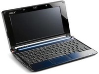 Upgraded Blue Acer Aspire One ZG5 Netbook 160GB HDD 1.5GB RAM Skype Webcam WiFi