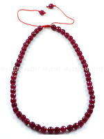 Pretty Natural 6mm 12mm Red Ruby Gemstone Round Beads Long Necklace 18-36'' AAA