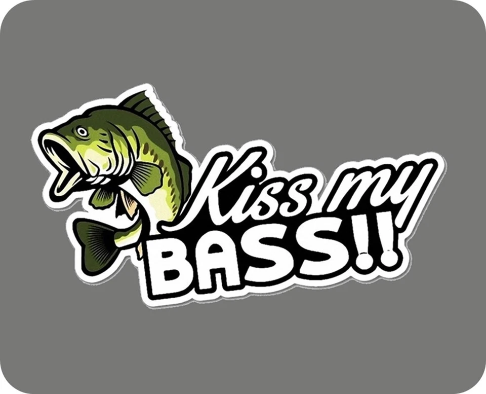 "Kiss My Bass" Computer / Laptop Mouse Pad - Image 1 of 1