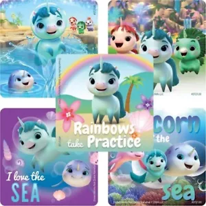 25 Not Quite Narwhal Stickers Party Favors Teacher Supply Unicorn of the Sea - Picture 1 of 1