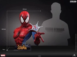 Queen Studios Spider-Man Marvel Comics Busto Estatua Resina Escala 1/1 En Stock - Imagen 1 de 4