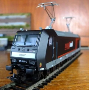 Piko 57272 HO gauge DB BR 185 / Bombardier Traxx in black Mitsui / Crossrail - Picture 1 of 11