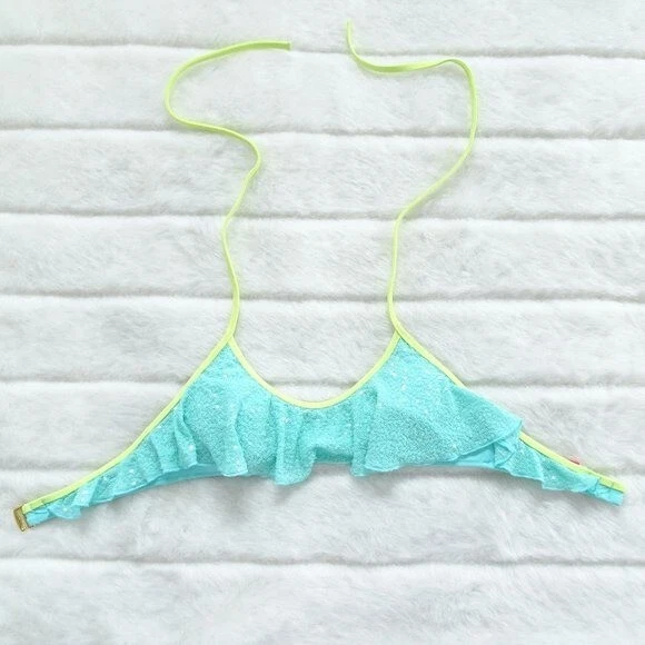 Top de biquíni Victoria's Secret verde perfeito tamanho XS 2014 - Imagem 1 de 4