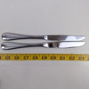 Oneida Set 2 Coltelli da Pranzo in Acciaio Inox Posate Utensili - Foto 1 di 3